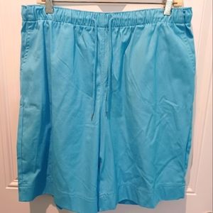 NWOT CORAL BAY PETITE LARGE COTTON BERMUDA SHORTS!